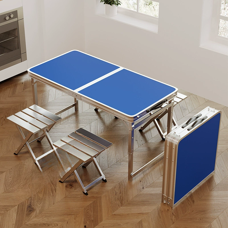 Складной стол, уличный стол для ночного рынка, складной портативный уличный обеденный стол и стулья в стиле кемпинга, уличный столик, небольшой столик