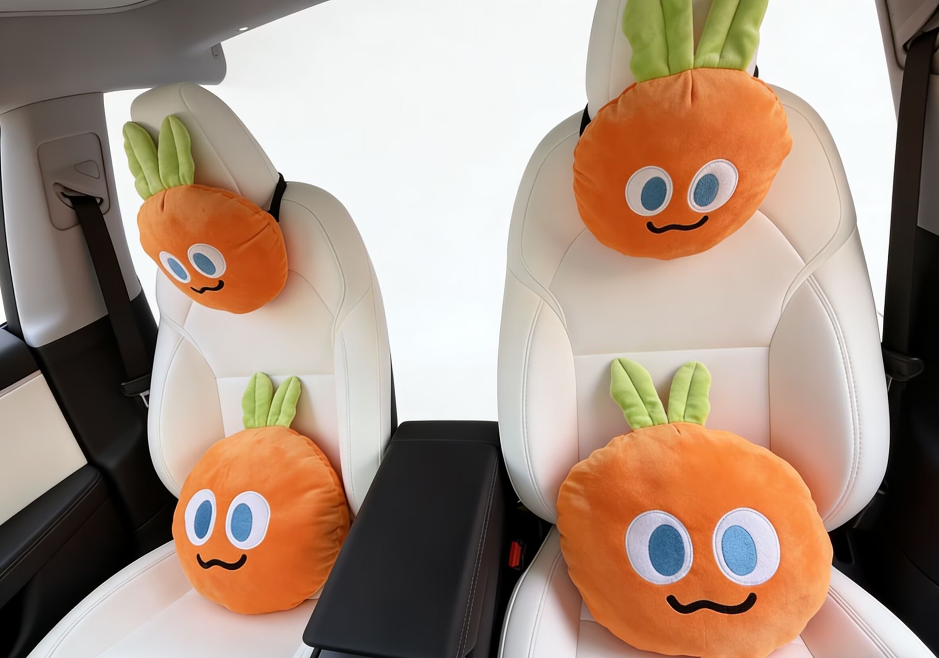 Car headrest cartoon plush toy, Mayday merchandise, cute decorative pillow, car headrest and neck pillow
