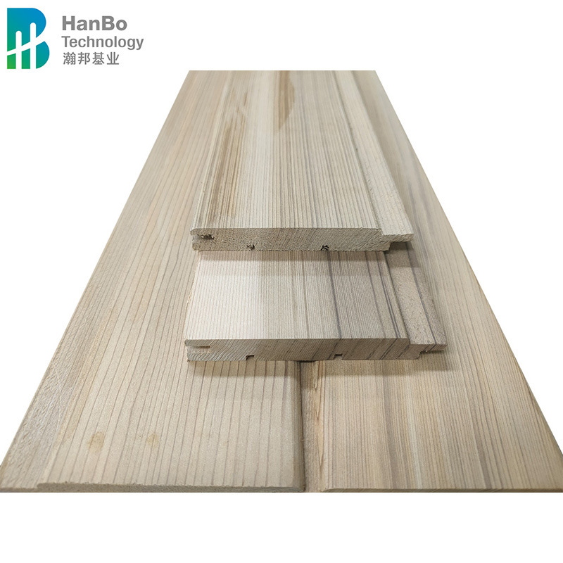 护墙板装饰墙裙板实木吊顶免漆扣板背面开槽红雪松实木背景墙壁