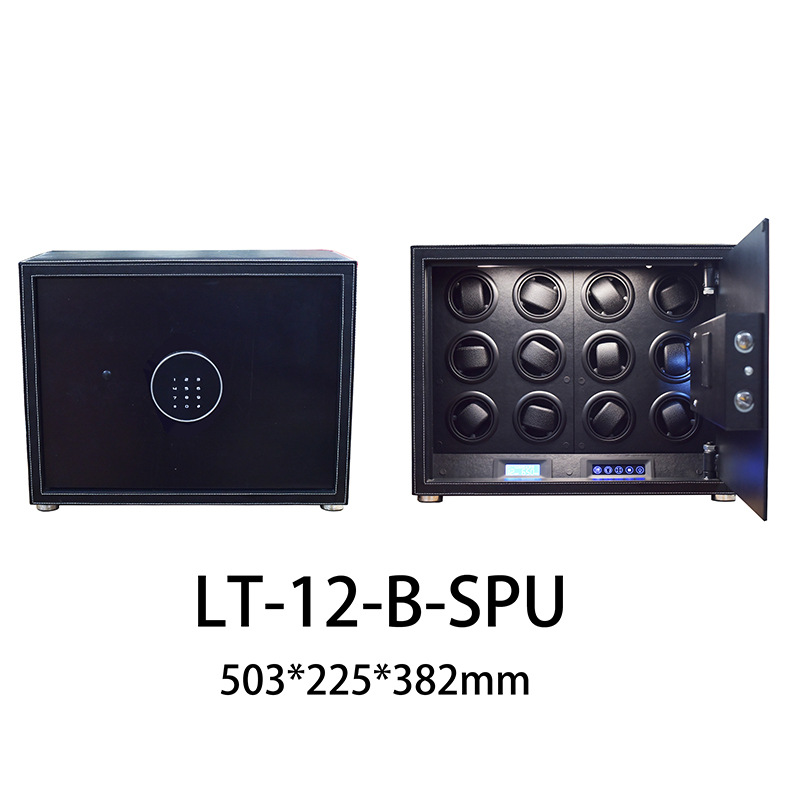 DrikLux 12表位自动机械手表上链盒保险柜 摇表器保险箱密码锁