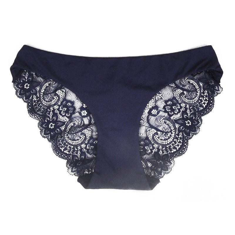 花边镂空透气性感纯欲女性低腰三角裤法式蕾丝内裤女批发加工外贸