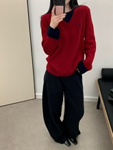 2025秋冬季新款时尚圆领长袖麻花设计感全羊毛针织女毛衣打底衫