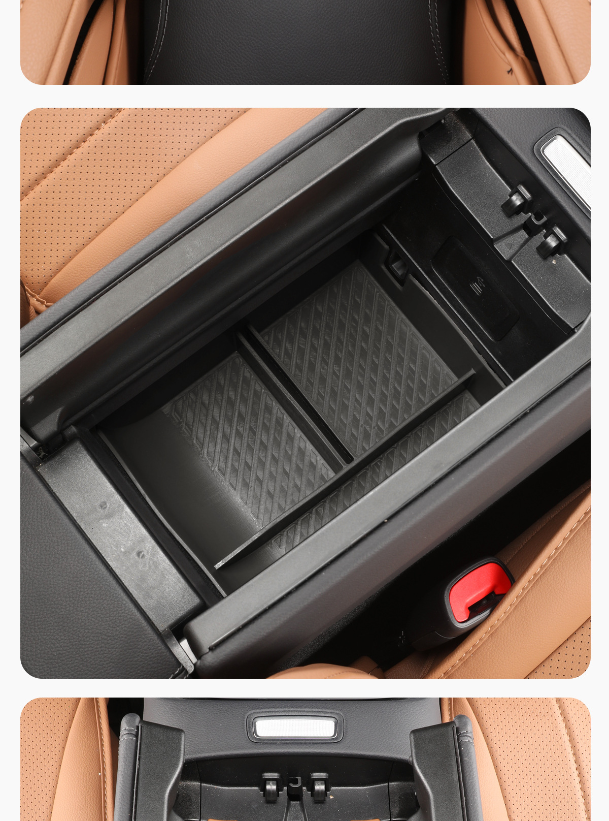 Mercedes-Benz GLC260 new C/E-class E300L central control armrest box storage box storage interior decoration supplies
