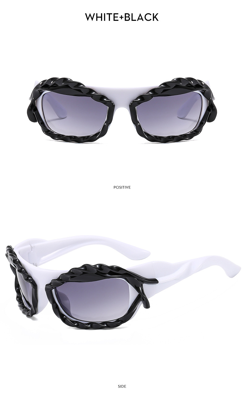Y2K personality irregular shaped sunglasses European and American ins trend sunglasses Cyberpunk sunglasses_voghion.com