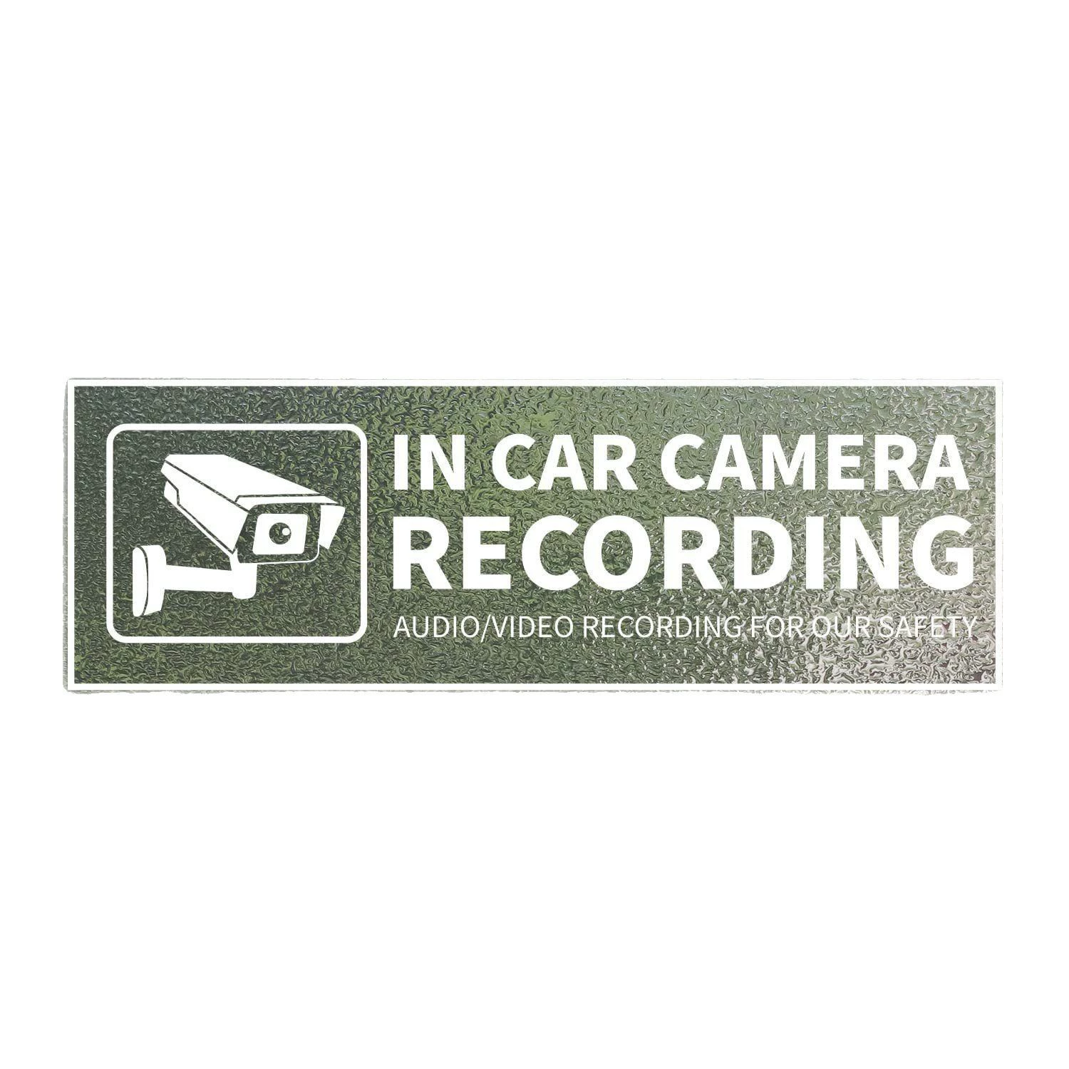 Amazon New 2025 Car Camera Audio Video Recording Window Vinyl Sticker Safety Warning Sign