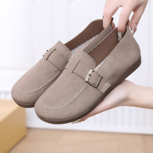 女鞋2025新款春秋一脚蹬勃肯鞋百搭豆豆单鞋软底不累脚孕妇乐福鞋
