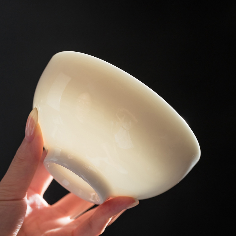 Light Luxury High-End Dehua Jade Porcelain Tableware Set, Bowls and Plates for Home Use, Ceramic Tableware Gift Box Wholesale