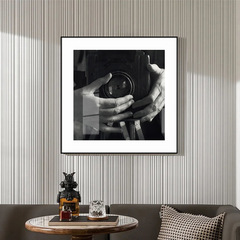 Black and White Portrait Photography Decorative Painting Modern Minimalist Art Living Room Dining Room Wall Hanging Camera Photo Hotel Decoration