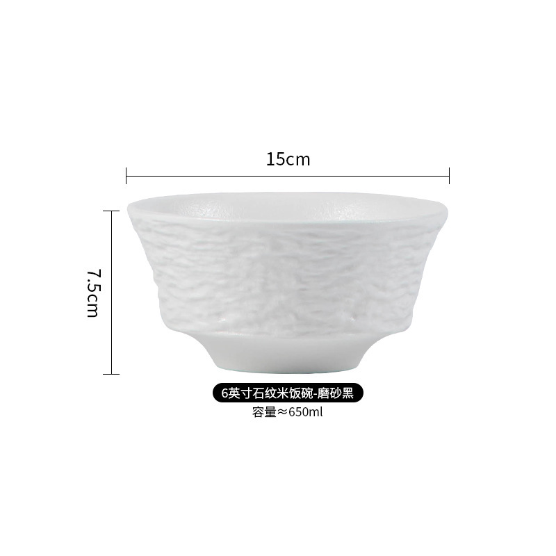 Juego de platos de alta gama en blanco y negro japonés personalizado exportación transfronteriza tazón de cerámica plato de comida occidental plato de fiador vajilla de cerámica