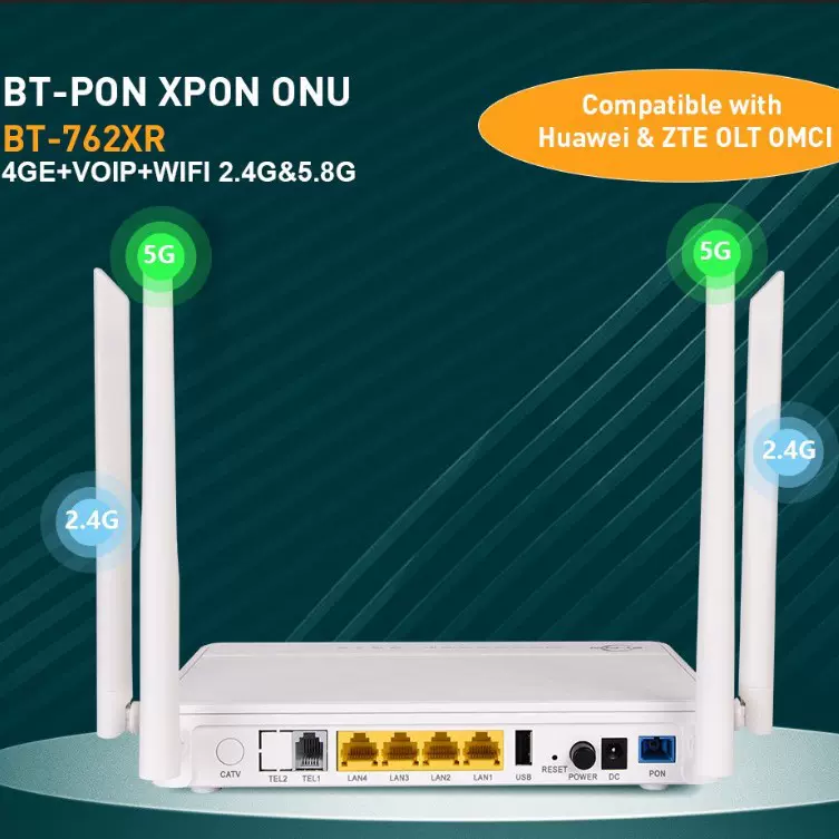 onu千兆xpon光猫wifi双频2.4G/5G通用fttr光纤modem网络设备路由