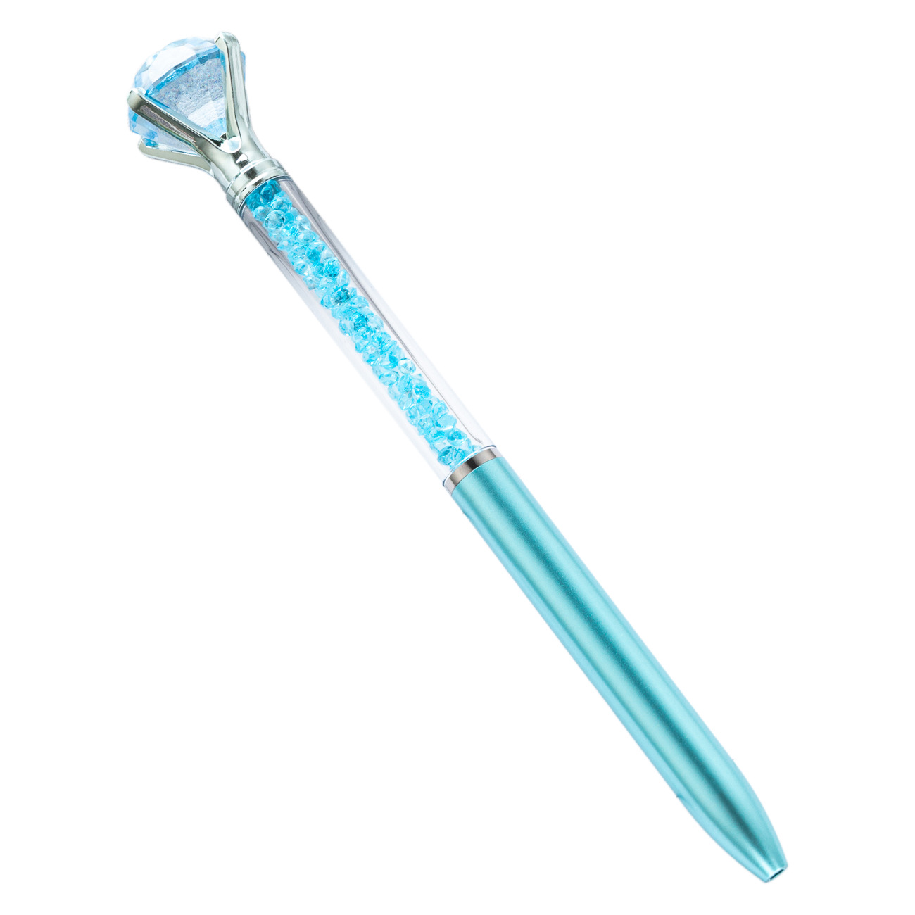 Papelería para estudiantes nuevo bolígrafo de plástico al por mayor bolígrafo de diamante creativo de alto valor bolígrafo de cristal de oficina