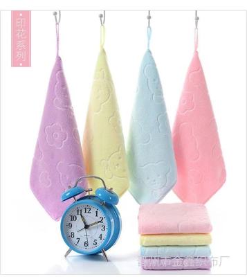 五彩小方巾細纖維柔軟兒童面巾嬰幼兒洗屁股擦手禮品成人洗臉毛巾