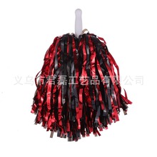 体育拉拉队手花啦啦操30克小柄双色花彩球舞蹈道具手摇演出啦啦花