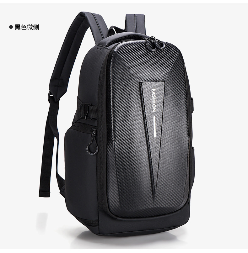Cross-border hard-shell men's large-capacity backpacks, water-repellent cycling motorcycle backpacks, anti-collision business computer bags undefined
