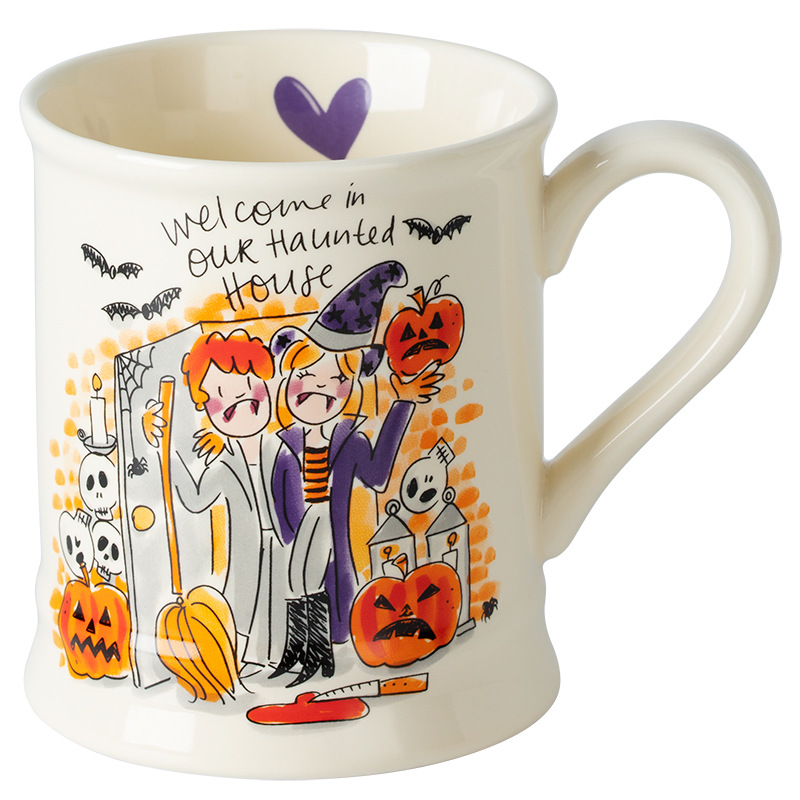 Shanen Navidad Taza de cerámica resistente a altas temperaturas taza de agua horno microondas disponible con mango taza de leche caja de color