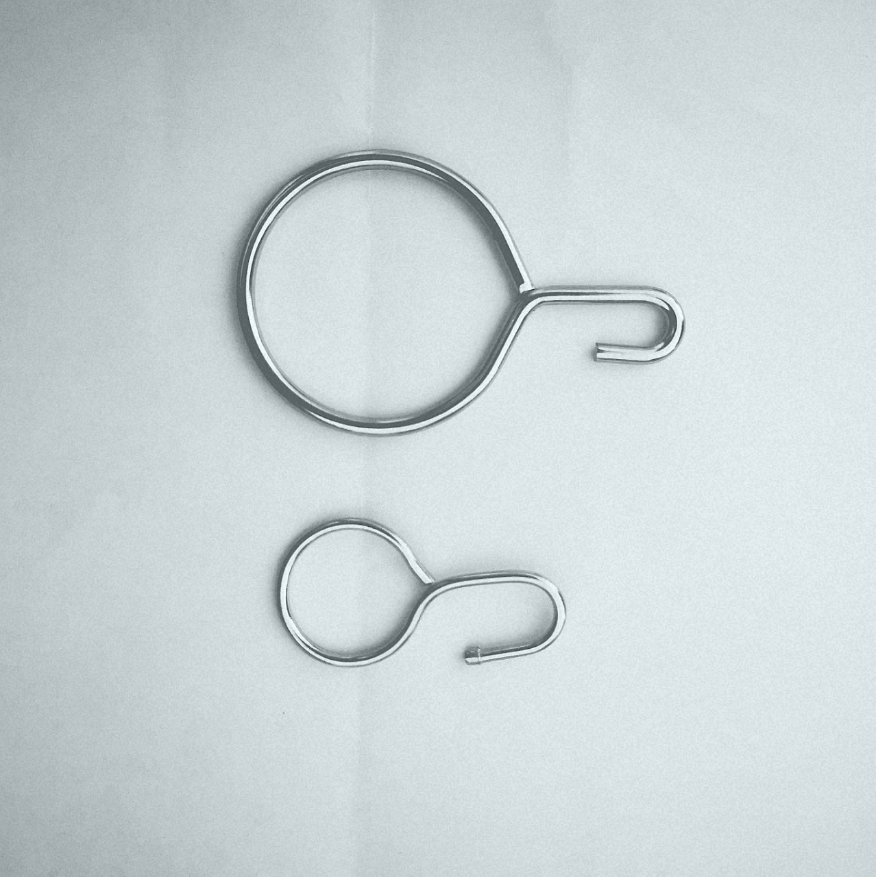 不锈钢窗帘挂钩挂扣圈配件镀镍专用批发活口拉钩环弹簧