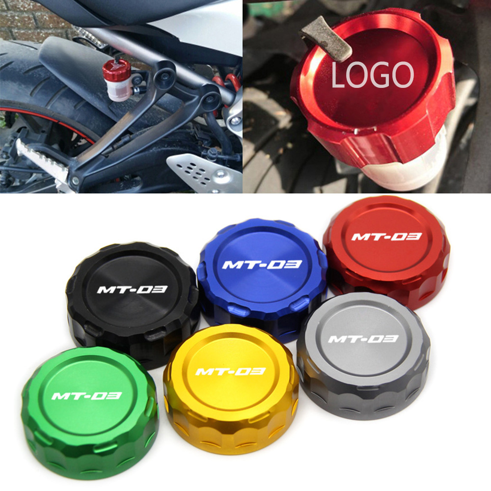 YAMAHA MT07 MT09 MT10 MT03 MT15 수정 된 후면 브레이크 오일 컵 커버 리어 오일 포트 커버에 적합