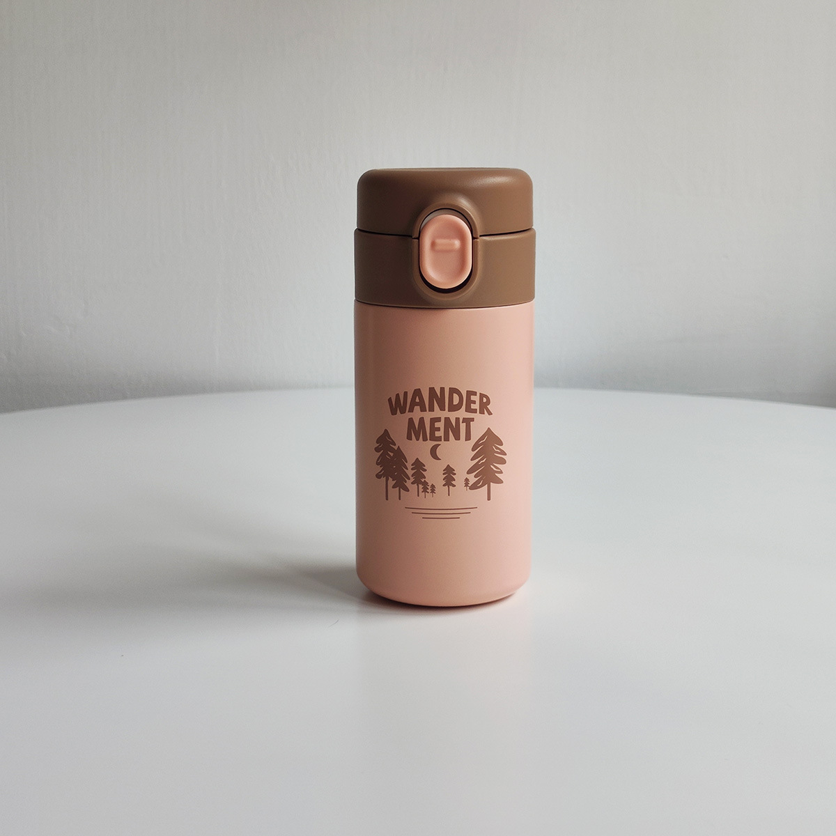 Mini 316 de acero inoxidable que acampa taza de vacío portátil para adultos al aire libre rebote taza de beber recta con cerradura de regalo