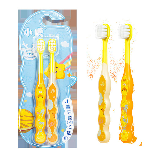 Little Deer Mom Children's Toothbrush Little Tiger Soft-bristled Toothbrush Independent Small-head Cleaning Teeth Gap Brush Toothbrush Wholesale