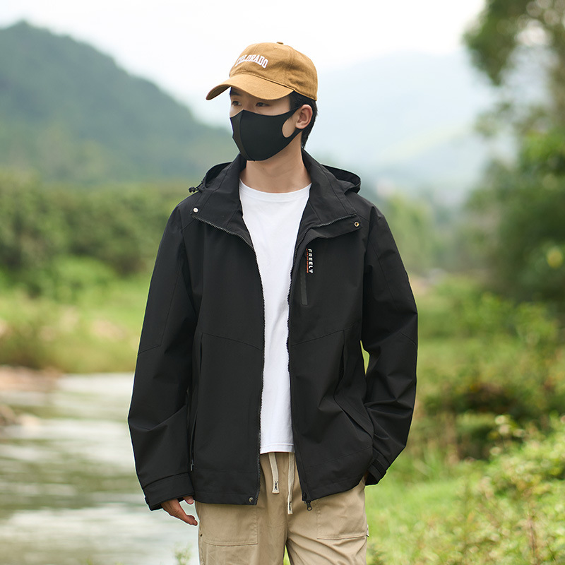 Ropa de asalto para hombres deportivos a prueba de viento impermeable montaña al aire libre pareja chaqueta de viaje mujer 2408