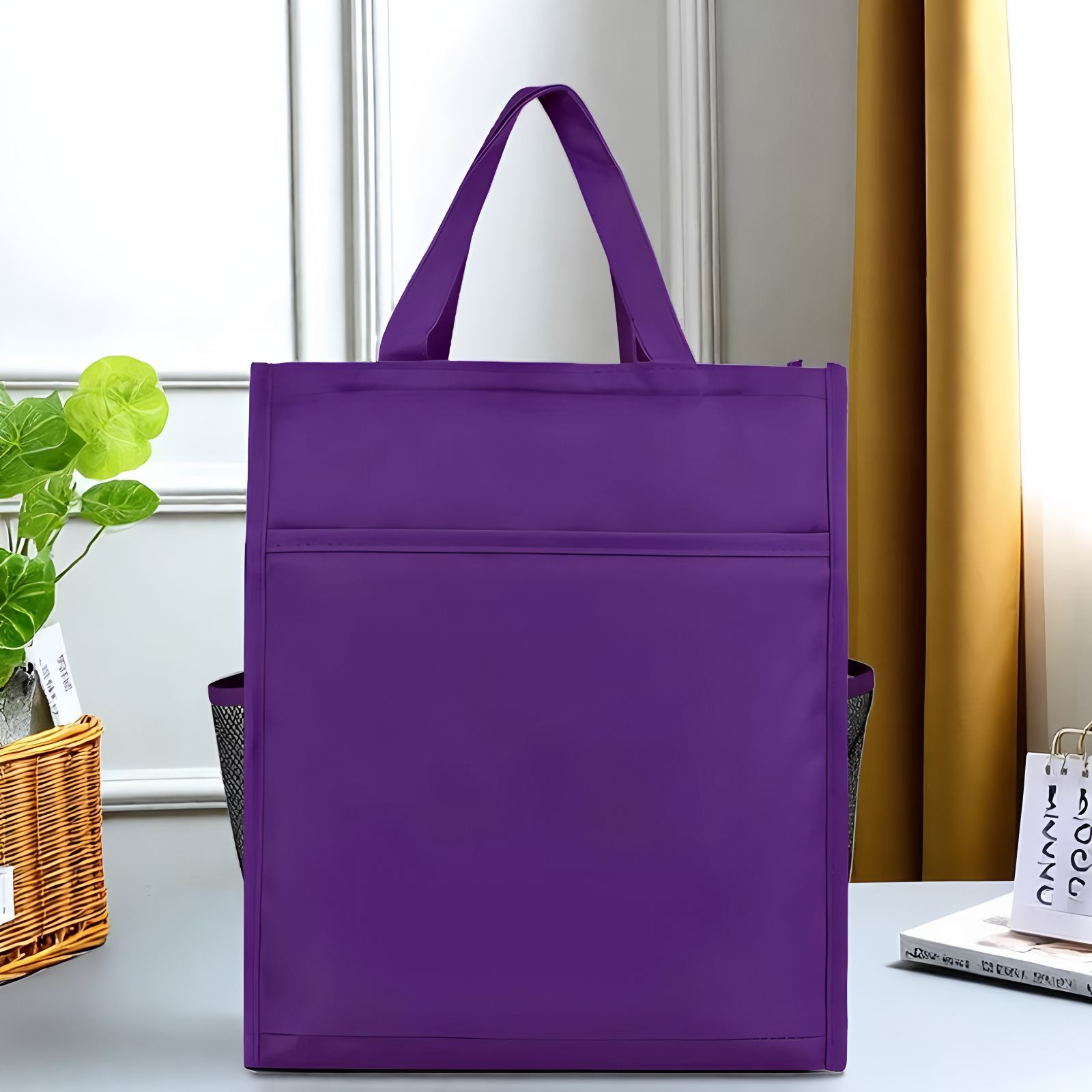 Bolsa de archivos portátil con cremallera bolsa de información A4 bolsa de libro de aprendizaje clase de entrenamiento tutorial bolsa maletín impresión logo