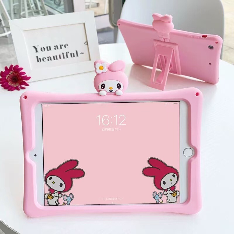 Ipad8 Protective Case Mini 1/2/3 Silicone Air Shell 7 New 10.2 Sets Pro Silicone 4 Cartoon 5 Sets Mini6