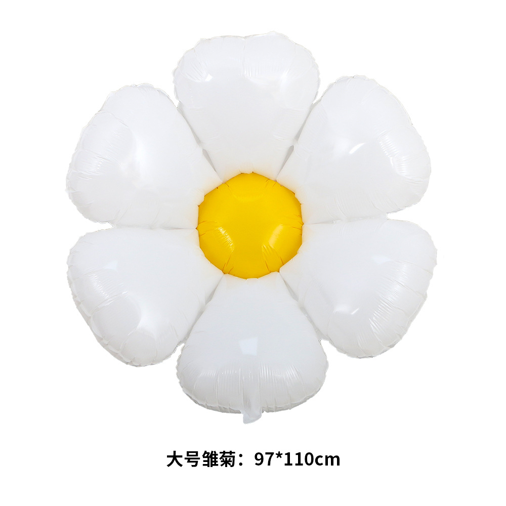 笑脸雏菊气球-大号雏菊