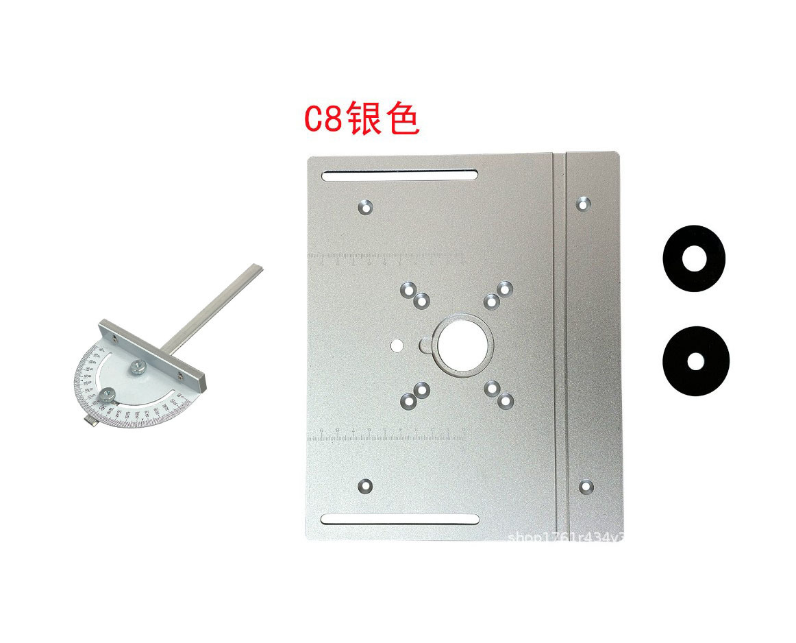 C8 실버 조리대 + 푸시 자(와셔 2개 포함)