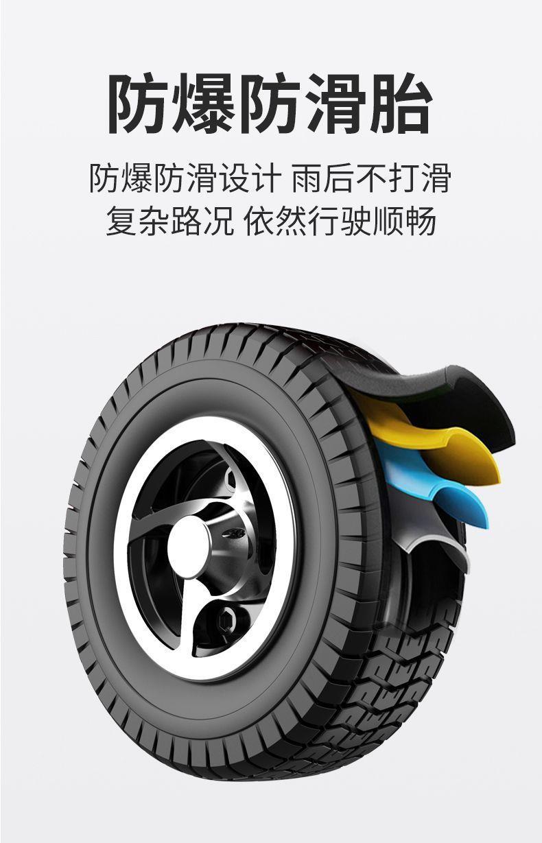 Elderly Electric Car, Four-Wheeled Scooter for the Elderly, Electric Four-Wheeler for Seniors, Two-Seater Electric Vehicle, Foldable