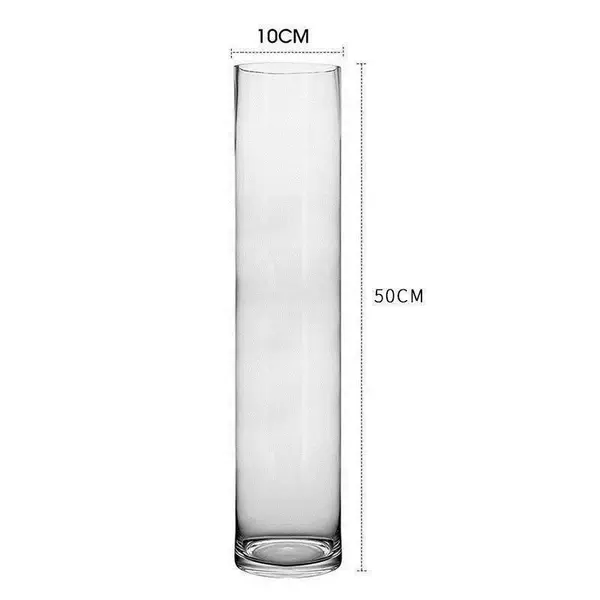 **Straight tube 10 height 50 cm [transparent color] first-class product**