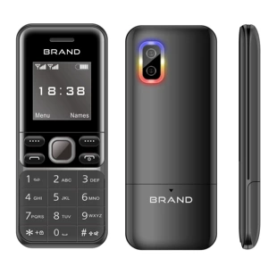 MaFam BM333 кнопочный телефон для пожилых с Bluetooth и MP3-плеером чёрный синий красный золотой