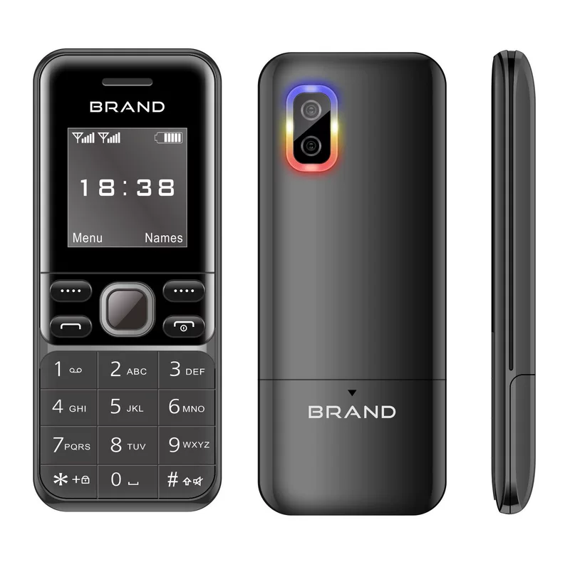 MaFam BM333 кнопочный телефон для пожилых с Bluetooth и MP3-плеером чёрный синий красный золотой