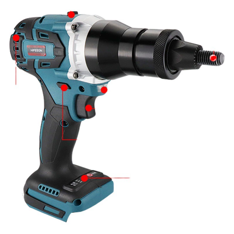 Морская летающая акула электрическая шляпа пушка бесщеточный зарядный Ram пистолет автоматическая заклепка гайка инструмент M3M4M5M6M8M10