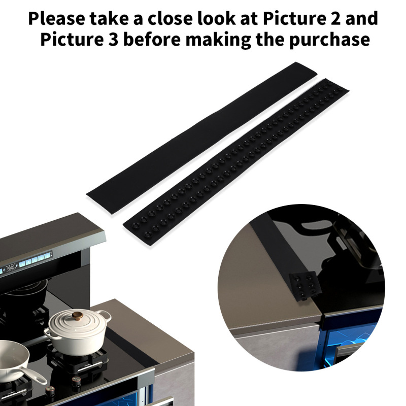 Cross-border new kitchen gap cover cooktop gap sealing cover oil-proof anti-fouling silicone gap molding easy to clean Cross-border new kitchen gap cover cooktop gap sealing cover oil-proof anti-fouling silicone gap molding easy to clean