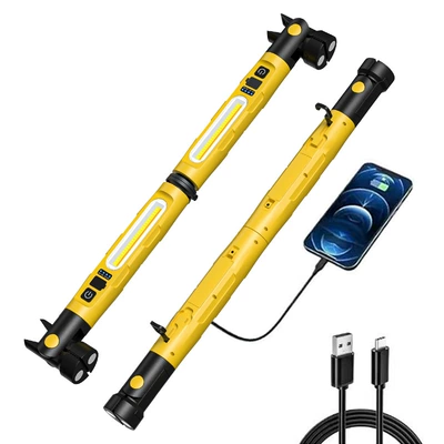 COB high-intensity rechargeable long-lasting: İşçi projektorları - work-light-clip-on-model-5200mah-yellow