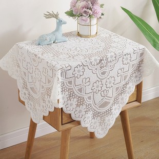 Lace cloth washing machine TV refrigerator microwave oven bedside table cover towel cover dust cover multi-use square towel cover cloth