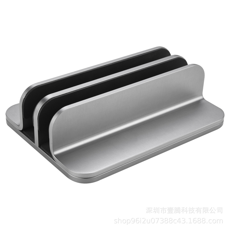 [Factory direct supply] laptop desktop computer double-Port vertical bracket vertical flat all aluminum alloy cooling bracket