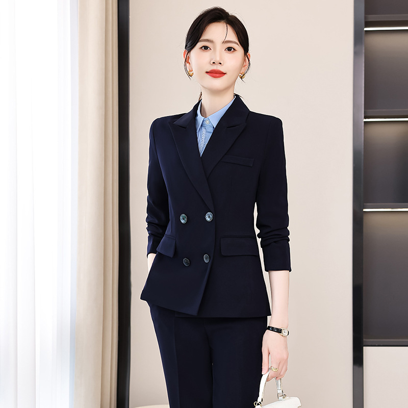 New high quality tuxedo suit, women's business office jacket, two-piece pants set, women's enlarged