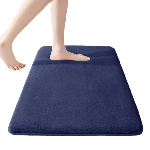 Solid Color Bathroom Mat Bathroom Floor Mat Entryway Home Non-slip Mat Water Absorbent Quick Dry Door Mat