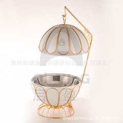 国境を越えたステンレスボール型自助食堂炉吊り蓋保温炉レストラン自助ボイラー食品鮮度保持料理炉