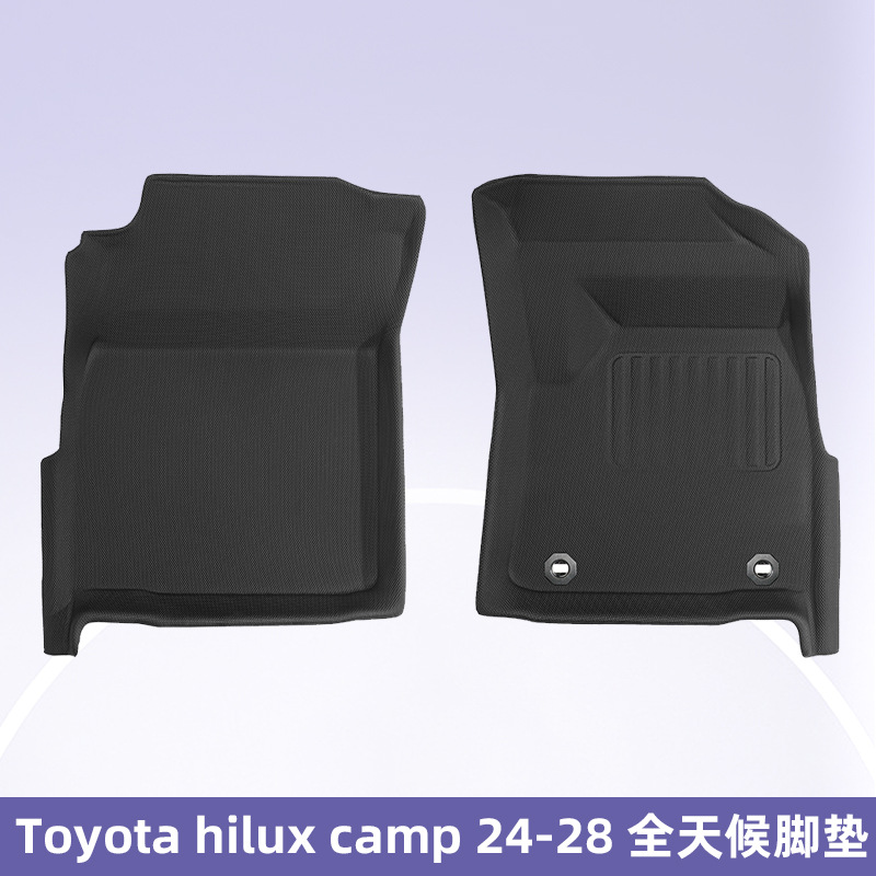 Para Toyota Hilux camp 2024 - 2028 timón derecho 3D todo el tiempo material XPE almohadilla de pie
