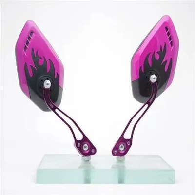 car modification ghost fire rearview: Motorcycle rearview mirror - 2680-rear-view-mirror-purple