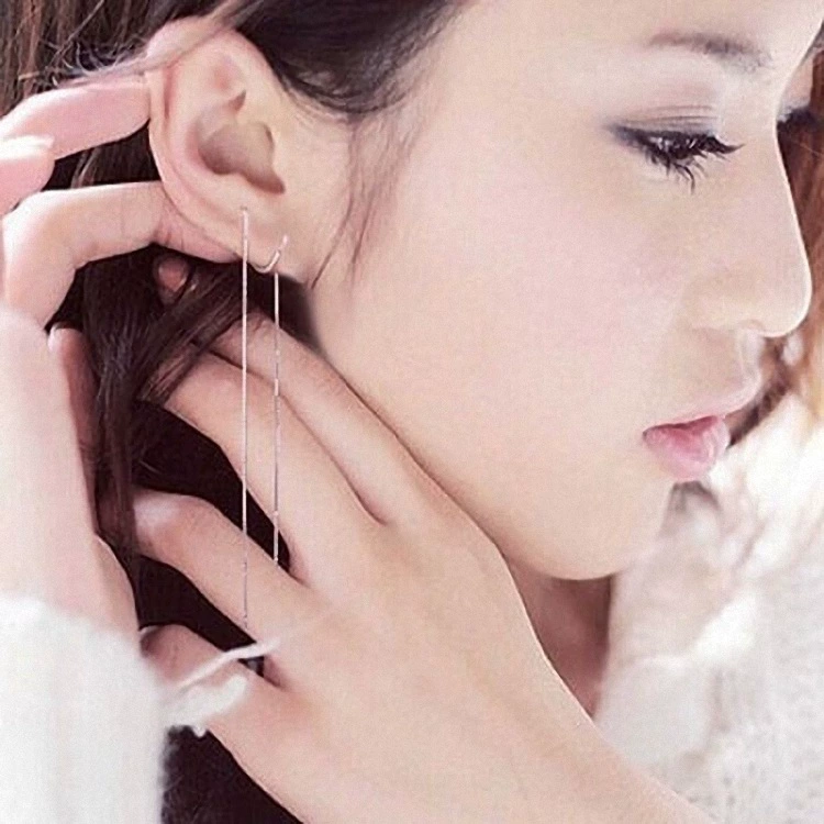 Trend fashionable long earrings with tassels
