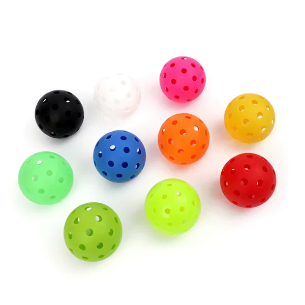 Factory direct in stock ball 40 hole ball hole ball pickleballs74mm rotomolding injection luminous ball