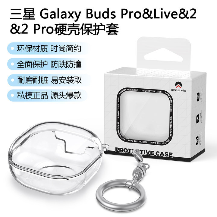 For Samsung Galaxy Buds Pro & Live & 2 & 2 Pro & FE Transparent Drop Resistant TPU Earphone Case
