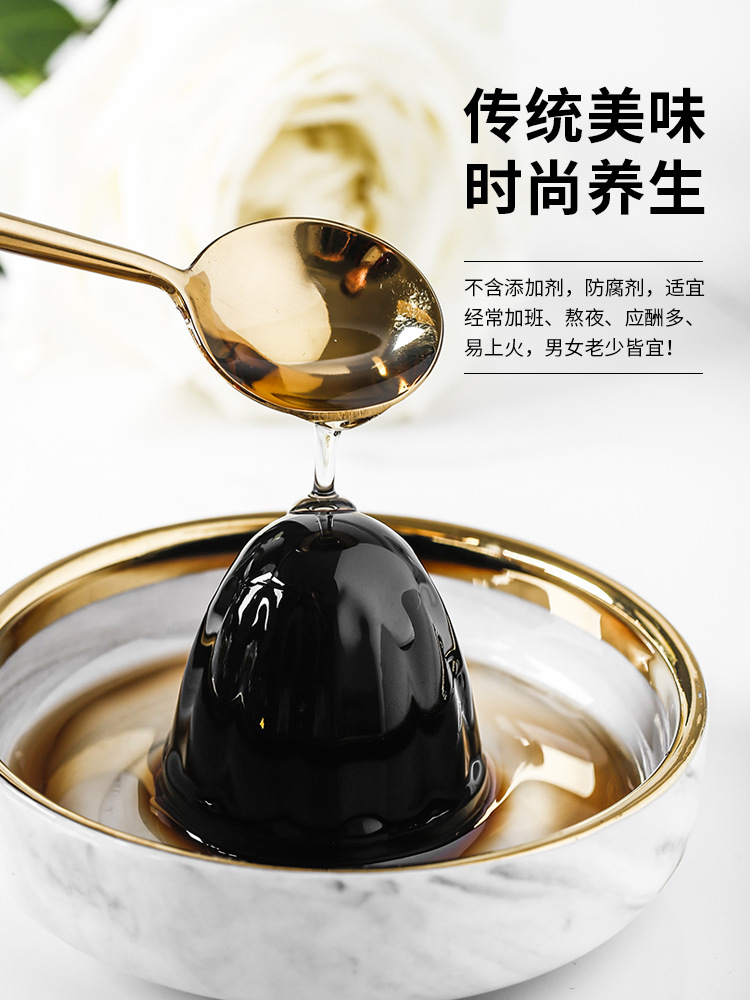 廣西梧州雙錢龜苓膏原味紅豆冰菊即食甜零食果凍布丁10斤整箱