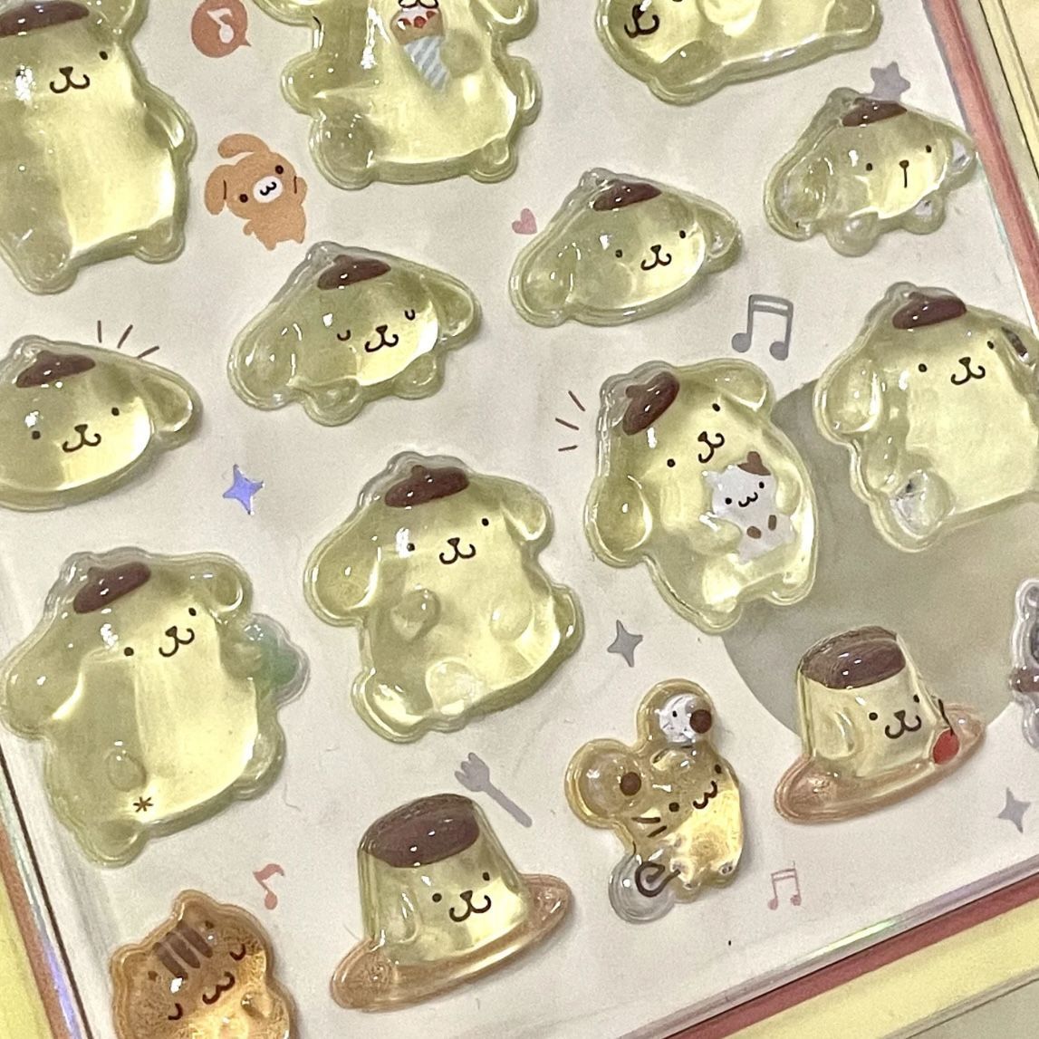 かわいい日系サンリオ趣味シール玉桂犬美楽ティ漫画携帯電話3dレリーフ貼り絵立体装飾