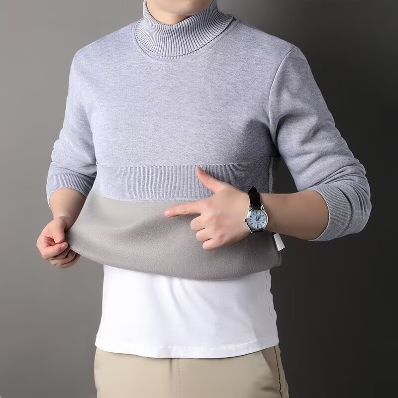 Sweater Men's Winter New fleece-lined Thickened Warm Youth Knitted Sweater One-piece Velvet Base Shirt Wool Clothes Winter Clothes Sweater Men's Winter New fleece-lined Thickened Warm Youth Knitted Sweater One-piece Velvet Base Shirt Wool Clothes Winter Clothes