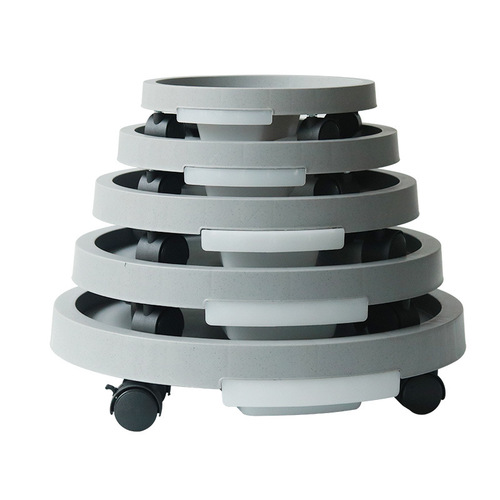 Extra large flower pot tray indoor universal wheel mobile thickened plastic water tray foreign trade supply wholesale with brake