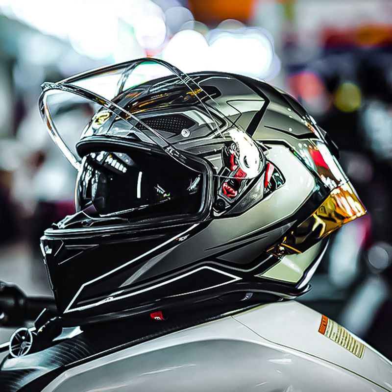 Motorcycle Full Helmet 3C Certified Carbon Fiber Riding Helmet